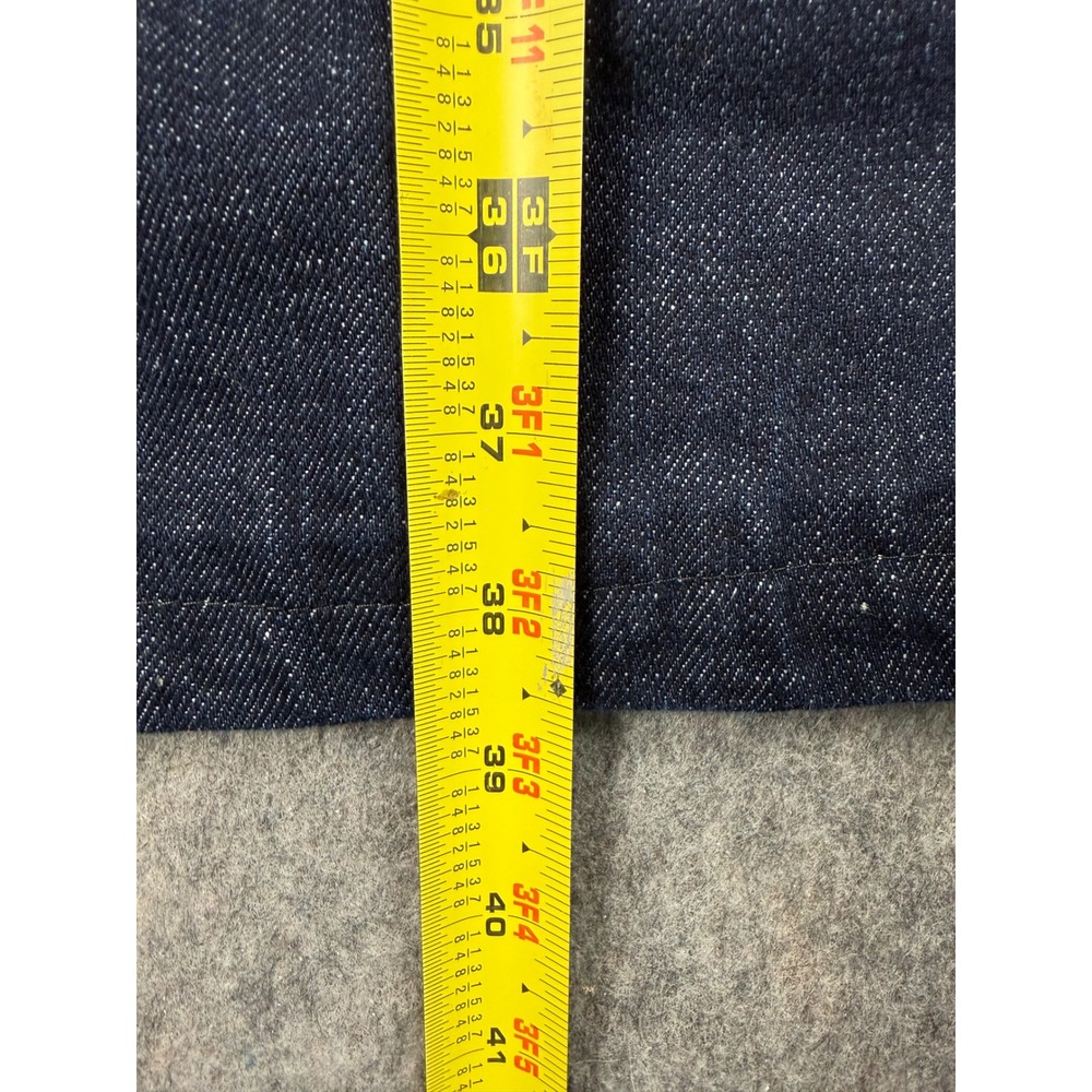 Chaps Denim Mens 36x32 Straight Fit Jeans Dark Wash 100% Cotton 1978 RN41381 - Picture 5 of 8